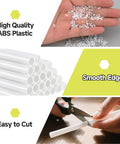 High quality ABS plastic material for 72Pcs Spoke Covers For 8 To 21 Inch Rims White Universal Wheel Wraps with smooth edges and easy to cut.
