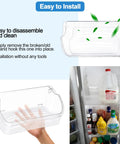 Sturdy Refrigerator Door Bin Replacement For Common Fridge Models, 13 Inch Wide By 7.25 Inch Deep By 3.25 Inch High in use