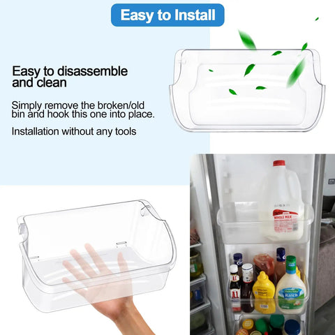 Installation steps for Door Bin Shelves for Frigidaire Gallery Refrigerators Replacement 240324502 Set of Two Upper Shelf