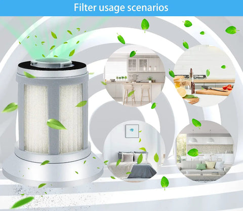 Two Pack Replacement Filter Fits BISSELL Zing Bagless Canister Vacuum Models 2156 2156A 2156E 1665 16652 1665W Part 1613056