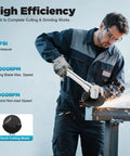 Badass 1/4 Inch Air Pneumatic Angle Die Grinder, High Speed Aluminum Alloy Polisher And Cutter in use, grinding metal with sparks.