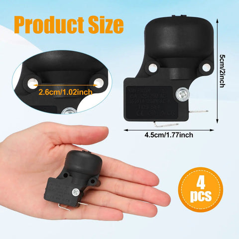 Four Piece Patio Heater Replacement Parts Micro Anti Tilt Dump Switch for Propane Gas Outdoor Heaters with Two Terminals