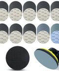 5 Inch Wet Dry Sanding Discs Set With Hook And Loop Foam Backing Pad 51 Pieces Waterproof Silicon Carbide for Random Orbital Sander