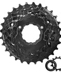 7 Speed Bike Cassette CS-HG200 12-28T Sprocket For Mountain And Folding Bikes With Anti Chain Drop Design