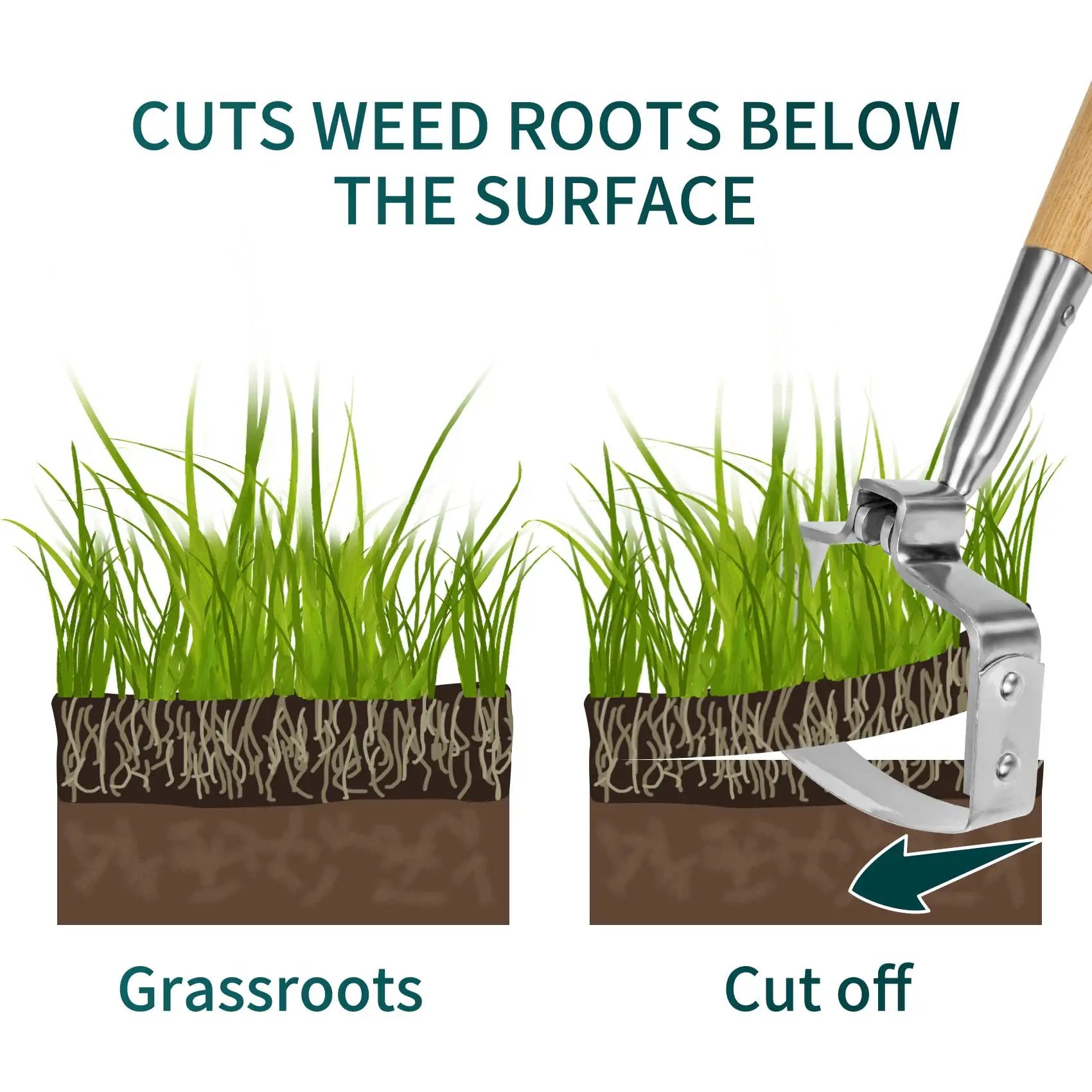VXB Garden Weeder Hoe - Thumbnail 5