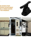 Super Sturdy Metal Door Catch Holder For Rv And Camper Vehicles With Nylon Parts, featuring T-Shaped design for easy setup.
