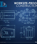 Dutton-Lainson StrongArm Sa12015ac Electric Trailer Winch 2700 Lb Capacity Made In Usa construction diagram showing dimensions and mounting details.