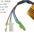 Racing CDI Igniter Box With Five Wires AC Powered Upgrade For 2 Stroke Motorcycles And Scooters visible wires and connectors