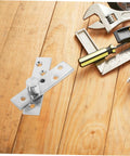 360 Degree Rotation Pivot Hinge Set 2 Pairs Heavy Duty Stainless Steel Concealed Door Hinge for Hidden Doors and Bookcases