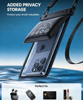 Double Pocket Waterproof Phone Pouch With IPX8 Dry Bag And Hidden Card Key Wallet Keeps Your Phone Safe On Beach Or Cruise Ship