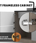 24 Pack Hidden Hinges Soft Close Surface Mount Concealed Cabinet Hinges For Frameless Kitchen Cabinets No Pre Drill Holes Easy Install
