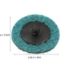 Single disc from 35 Piece Sanding Disc Polishing Kit With Handle Aluminum Oxide Abrasive Wheels, 2.36 inch diameter