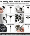 Hella Versatile Soft Nylon Bristle Cup Brushes For Metal Polish And Cleaning With Zero Hassle Rotary Drill Bits and Compact Two Point Three Five Mm Shank Built Tough For Stainless Steel Detailing In Tight Spaces used for jewelry, silverware, and hard plastic cleaning.