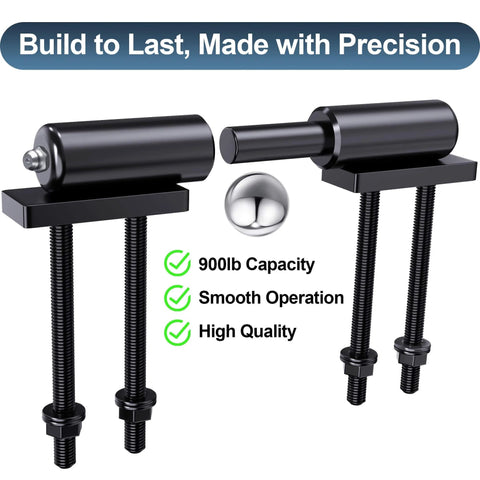 Heavy Duty Weld On Trailer Gate Hinges 5 Inch 700 Lb Capacity For Swing Doors And Ramp Gates Two Pack With Welded Screws