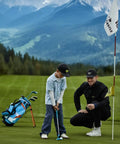 Young golfer using Junior Golf Club Set For Ages 9 To 12 With 54 To 58 Inches Length Lightweight Club Heads And Kid Friendly Grips