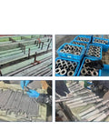 Heavy Duty Block 5010 Ball Screw Nut Kit With Ground Linear Guide Rod And Massive 2500mm Length For Serious CNC Builds And Rigged Industrial Grinders That Rock. 2500mm ground steel rods and 5010 ball screw nut blocks in factory crates.