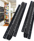 Undermount Heavy Duty Drawer Slides Full Extension 16 Inch Bottom Mount Rails shown next to kitchen cabinet storage