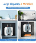Compact Electric Mini Tank Water Heater With Ridiculously Fast 1500W Instant Hot Output Ideal For Under Sink Placement Delivers Smooth Warm Water Flow For Daily Needs With Dead Simple Setup mounted in kitchen cabinets.