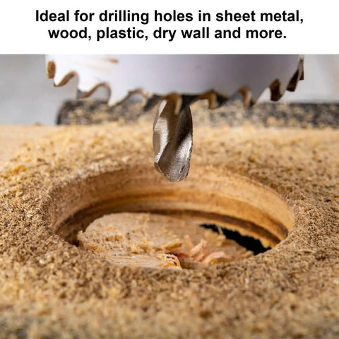 Top Tier 15 Piece Hole Saw Kit With Twist Drills For Wood And Metal High Speed Steel Cutting Tools Hex Wrenches Plus Guide And Storage Box To Make Hard Tasks Easy Peasy Every Single Time, HSS drill cutting wood