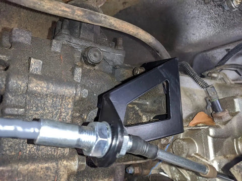 Transfer Case Cable Shifter Kit For 231 Fits Wrangler TJ LJ 1997 2006 Easy Install attached to vehicle mechanism.