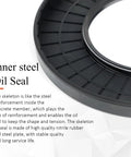 30x52x6mm Nitrile Rubber Double Lip Spring Loaded Oil Seal 2 Pack For Motors And Machinery Garage Grade Pro Built Leakproof Seal Smooth Rotation Durable And Easy Install, inner steel ring