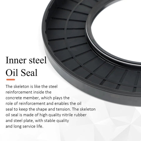 30x52x6mm Nitrile Rubber Double Lip Spring Loaded Oil Seal 2 Pack For Motors And Machinery Garage Grade Pro Built Leakproof Seal Smooth Rotation Durable And Easy Install, inner steel ring