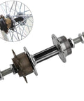 Universal 36 Hole Rear Bike Hub With Solid Axle And 14T for BMX and MTB, featuring smooth metal design and stable alignment