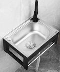 Professional grade wall mounted kitchen faucet with filter rustproof and wear resistant ideal for indoor and outdoor use combining durability and style for home cooking enthusiasts, sleek stainless steel sink.
