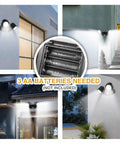 Super Bright Outdoor Motion Sensor Security Light Wireless COB Battery Powered IP44 Waterproof Adjustable Flood Light for Garage