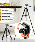 Auto Tracking 4D Laser Level With 16 Green Laser Lines, Motorized 360 Base For Solo Layouts, Precise Alignment, Quick Setup, Easy Targeting, Durable Build, Great For Pro Jobs on 59-inch alloy tripod