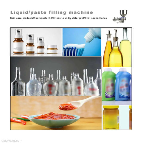 Pro Grade Horizontal Pneumatic Liquid Filling Machine With Slick Auto Piston Action And Stainless Anti Drip Nozzle for sauces and pastes.