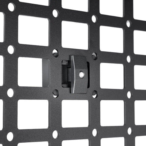 Mounting Bracket Base For MOLLE Panels 2 Pack Ready To Roll Universal Adapter For Fire Extinguisher Mounts Gun Racks And Gas Can Holders Fits 1 To 1.7 Inch MOLLE Slots With Durable Load Bearing close-up