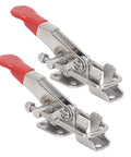 Beefy Heavy Duty Toggle Clamp Set For Vehicles, 400lb Capacity Stainless Steel Pull Latches Kit, Secure Locking And Quick Release