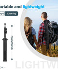 Two Pack 7 Ft Light Stands For Photography And Video, Portable lightweight tripod stands with carry case shown outdoors