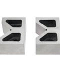 Heavy Duty Cast Iron V Block Set 4 x 2-1/4 x 2-5/8 Inches, Machined Square And Parallel, High Quality Workholding In Pairs For Large Jobs, Built Tough For Milling, Drilling And Fabrication; two cast iron V blocks