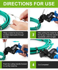 Instructions for using Beefy Heavy Duty Stainless Steel Zip Ties 100 Pack with 10.6 Inch Length, Cable Tie Gun, and Remover Tool Kit