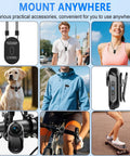 Thumb Size 1080P Wearable Body Camera With 64GB Card in use for vlogging and travel, shown on dog, bike, and wearable clips