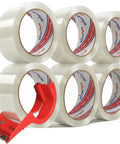 Heavy Duty Packing Tape For Shipping And Moving, 1.88 Inch Wide By 65 Yards Per Roll, 6 Pack Clear Scotch Packaging Tape With Dispenser