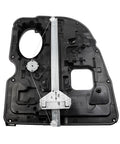 Rear Right Passenger Side Window Regulator No Motor For Dodge Ram 1500 2009 2020, black plastic panel with rails