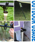 9 Inch Ball Bungee Cords Heavy Duty Tie Down Kit for outdoor gear use, securing lantern, securing tarps and tents