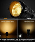 Comparison of LED beads featuring 5W 110V Outdoor Landscape Spotlight Kit IP65 Waterproof Warm White 3000K with upgraded COB lamp beads