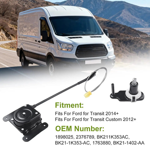 Spare Tire Hoist Winch Assembly For Ford Transit 2014 Plus Custom 2012 Plus with electric lift mechanism and cable.