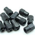 10 Piece Durable Collet Nut Set 4485 For Dremel And Other Rotary Tools Replacement Kit in black, displayed on white background