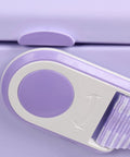 Close-up of Lilac Breeze 11 Qt Tag-Along Cooler With Strapped Crossbody Carry, Leakproof Lid Locks, Interior Gasket Seal