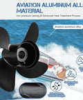 14X21 4-Blade Aluminum Boat Propeller 15 Spline RH For Mercury Outboard 135-300 HP Mercruiser Alpha One OEM 48-8M0084496