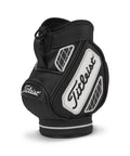 Dope Tour Bag Inspired Desk Caddy For Pens And Pencils, Sleek Mini Display Organizer With Black White Finish, 5.9 Inches Tall, Side View
