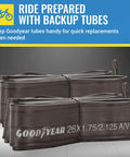 Durable 26 Inch Bike Inner Tube With Butyl Rubber And Schrader Valve For Quick Inflation Easy Installation Reliable Performance