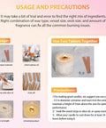 Instructions and precautions for Dope Cherry Wood Candle Wicks Kit For DIY Candles, 100 Pcs With Long Lasting Flame.