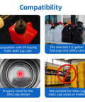 Eight Pack 3043B O Ring Kit For Fuel Jug Caps With Leak Proof Seal Compatible With 3042 Utility Jug Caps compatibility features