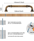 Arch Cabinet Handles In Champagne Bronze 5 Inch Center To Center with screw kits for kitchen drawers and cabinets